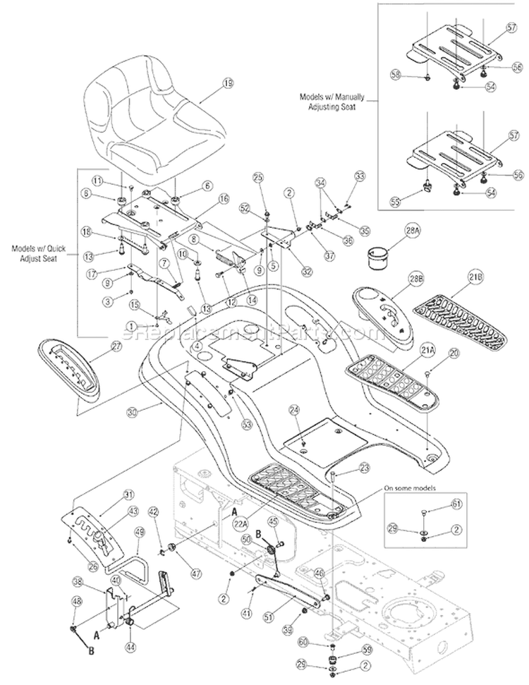 Page D Diagram and Parts List for 13BX605G755 2007 Yard Man Lawn Tractor